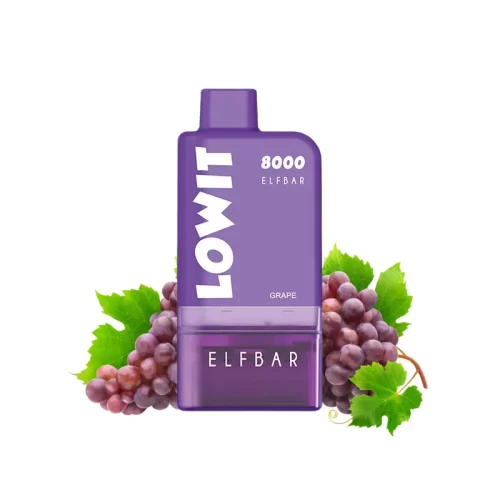 ELFBAR Lowit 8000 Vape セット Grape(ブドウ)