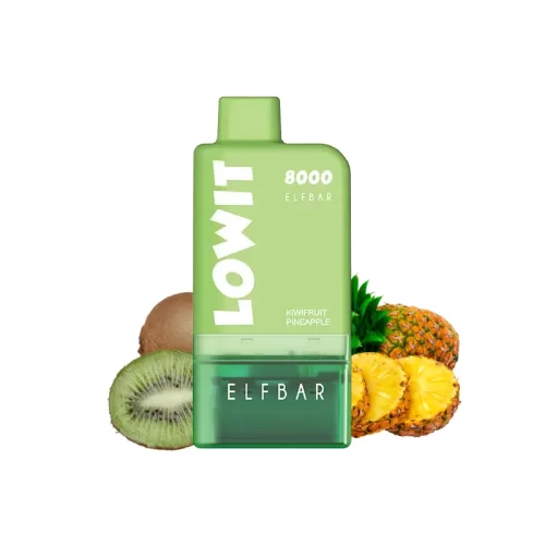 ELFBAR Lowit 8000 Vape セット Kiwifruit Pineapple(キウイフルーツ・パイナップル)