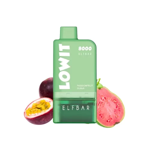 ELFBAR Lowit 8000 Vape セット Passionfruit Guava(パッションフルーツ・グァバ)