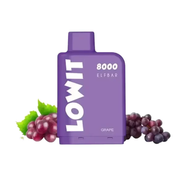 ELFBAR Lowit Pod 8000 Puffs Grape(ぶどう)