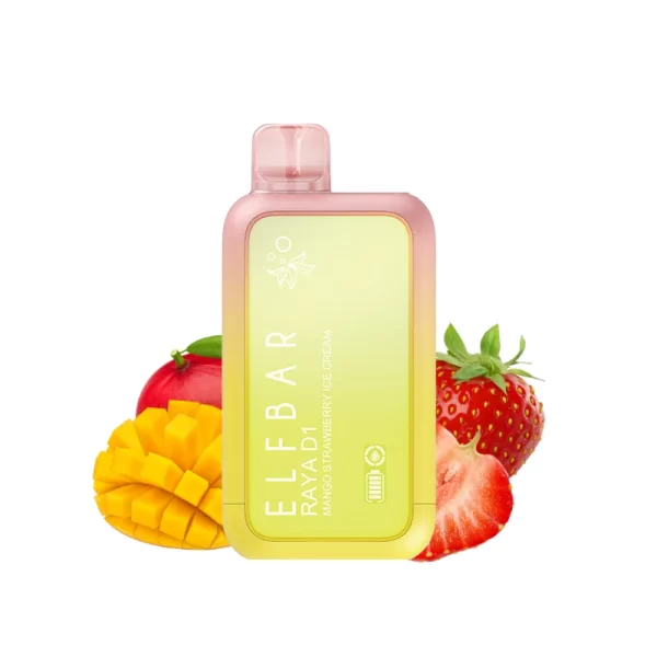 ElfBar BC10000（Raya D1 Sunit）- Mango Strawberry lce Cream（マンゴーイチゴアイスクリーム）